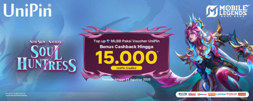 Dapatkan Skin Natalia – Soul Huntress, Top Up Pakai Voucher UniPin Bonus Cashback Hingga 15.000 UniPin Credits!
